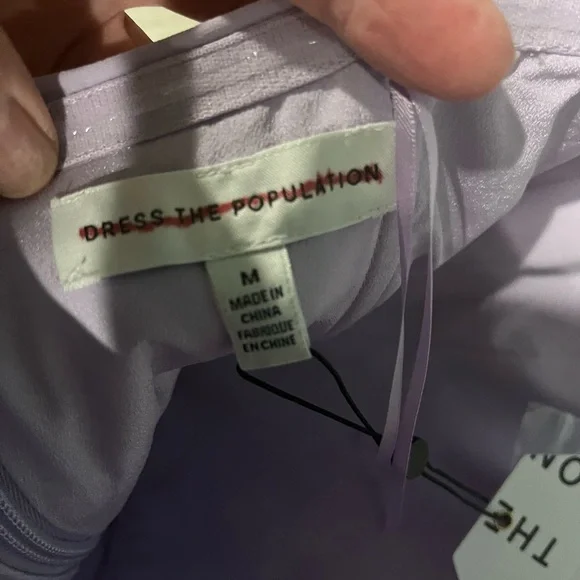 Dress the Population lilac sequin gown - Picture 6 of 13